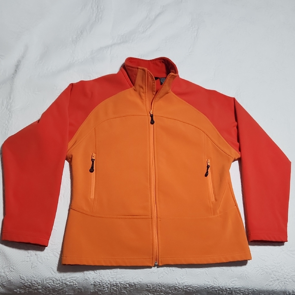 Avia Women's Vibrant Orange and Red Ski Jacket